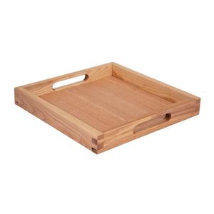Mikasa Hospitality BQ091L Select Concept Oak 11in x 11in Serving Tray with Handles 