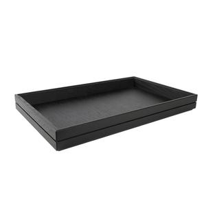 Mikasa Hospitality BQ200B Select Concept Black Oak 20.9in x 12.8in x 2.2"H Cutlery Box 