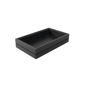 Mikasa Hospitality BQ204B Select Concept Black Oak 10.1in x 6.4in x 2.2"H Cutlery Box 