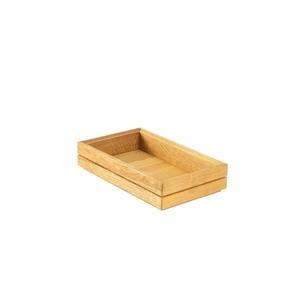 Mikasa Hospitality BQ204L Select Concept Oak 10.1in x 6.4in x 2.2"H Cutlery Box 