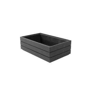 Mikasa Hospitality BQ205B Select Concept Black Oak 10.1in x 6.4in x 3.3"H Cutlery Box 