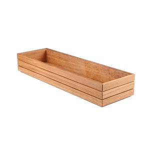 Mikasa Hospitality BQ206L Select Concept Oak 20.9in x 6.4in x 3.3"H Cutlery Box 