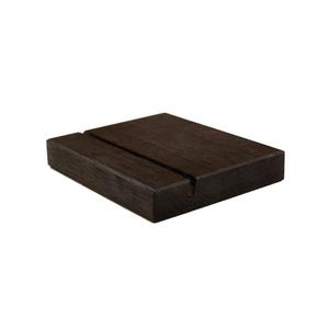 Mikasa Hospitality BQ245B Select Concept Black Oak 4.9in x 3.9in Menu Holder - 20 Each 