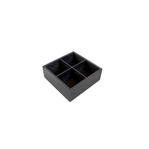 Mikasa Hospitality BQ720B Select Concept Black Oak 7.9in x 7.9in Tea Box - 5 Each 