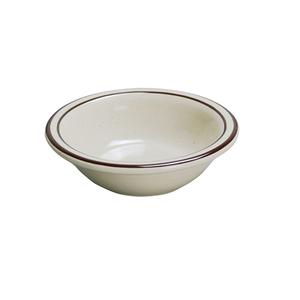 Yanco China Brown Speckled American White Ceramic 4.75oz Fruit Bowl - BR-11 