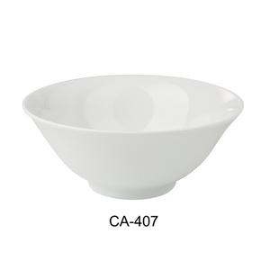 Yanco China Cambria White Porcelain w/ Aluminum 30 oz. Ramen Bowl- 3 Doz - CA-407