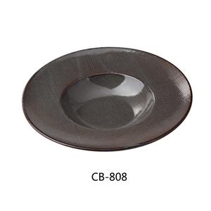 Yanco China Cowboy Basket Weave China 10oz Soup Plate - 1dz - CB-808 