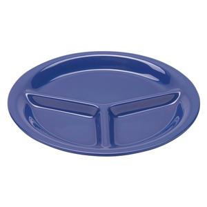 GET Diamond Peacock Blue Melamine 10.25in dia. Mardi Gras Plate - CP-10-PB 