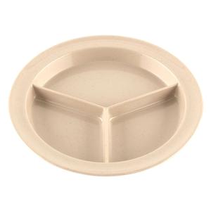 GET Supermel Sandstone Melamine 9in dia. 3-Compartment Plate - CP-530-S 