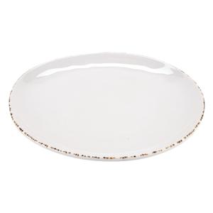 GET Urban Mill Cream Melamine 10.5" dia. Irregular Coupe Plate - CS-10-UM