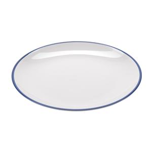 GET Settlement Bistro White Melamine 11in dia. Dinner Plate-1dz - CS-1100-W/CB 