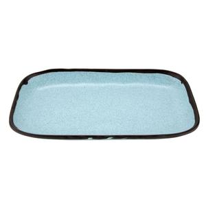 GET Pottery Market Grayish Blue Melamine 12in x 7.5in Dinner Plate - CS-1170-GBL 