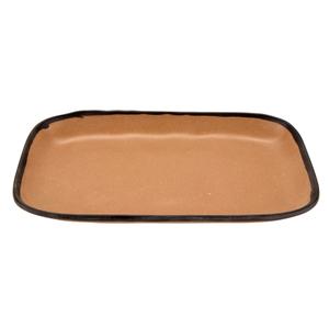 GET Pottery Market Speckled Taupe Melamine 12in x 7.5in Plate - CS-1170-TP 