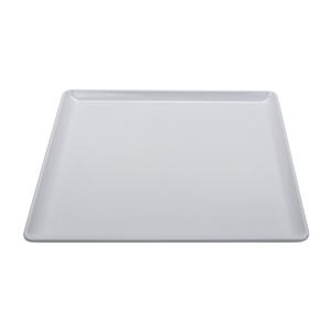 GET Midtown White Melamine 12" x 12" Square Coupe Plate - 1 Doz - CS-1212-W