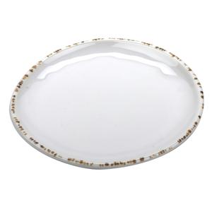 GET Urban Mill Cream Melamine 5.5in dia. Irregular Plate - 4dz - CS-5-UM 