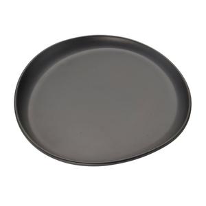 GET Riverstone Dark Gray Melamine 6in Serving Plate - 2dz - CS-610-DG 
