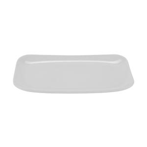 GET Siciliano White Melamine 9.75in x 5.8in Platter - 1dz - CS-6104-W 