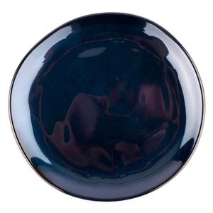 GET Cosmo Blue Melamine 7in dia. Irregular Coupe Plate - 1dz - CS-7-CSB 