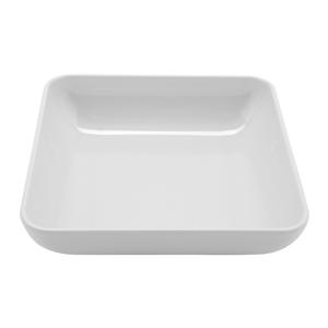 GET Midtown White Melamine 1.5qt 8in Square Bowl - 6 Each - CS-8020-W 