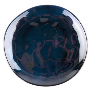 GET Cosmo Blue Melamine 9in dia. Irregular Coupe Plate - 1dz - CS-9-CSB 