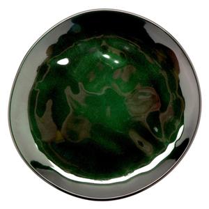 GET Cosmo Green Melamine 9" dia. Irregular Coupe Plate - 1 Doz - CS-9-CSG