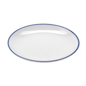 GET Settlement Bistro White Melamine 9in dia. Dinner Plate- 2dz - CS-900-W/CB 
