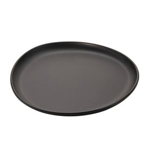 GET Riverstone Dark Gray Melamine 9in dia. Coupe Plate - 1dz - CS-910-DG 