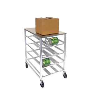 Channel Manufacturing CSR-4MS 25.75"x35.25" Aluminum Mobile Can Rack w/Stainless Steel Top
