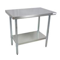 BK Resources 72"W x 24"D 16 Gauge Stainless Steel Work Table - CTT-7224 