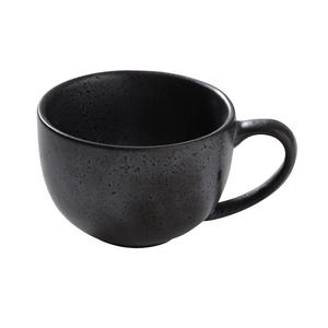 Yanco China Diamond Black Porcelain 7oz Cup with Handle - 3dz - DB-001 