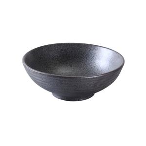 Yanco China Diamond Black Porcelain 24 oz. 6.75" dia. Soup Bowl - 2 Doz - DB-3007