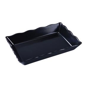 Yanco China Deli Black Melamine 14in x 9.5in Serving Tray - 1dz - DC-6114B 