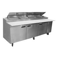 Delfield 99in Three-Section LiquiTec refrigerated Prep Table - 18699PTLP 