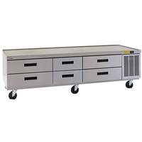 Delfield 96in Three-Section Refrigerated Low-Profile Equipment Stand - F2996CP 