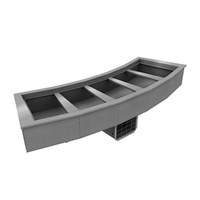 Delfield 90" Drop-In Curved Mechanically Cooled Cold Pan, 5-Pan Size - N8194-BRP
