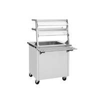 Delfield 96" Shelleysteel Cold Food Serving Counter with Casters - SCI-96