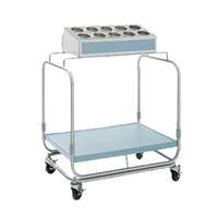 Delfield 36" Tray & Silver Cart with 10-Hole Silverware Bin - UTS-1