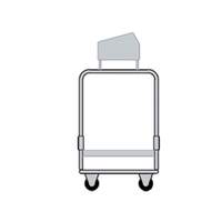 Delfield Tray And Silver Cart With 4-Pan Silverware Bin & Tray Shelf - UTSP-1SS