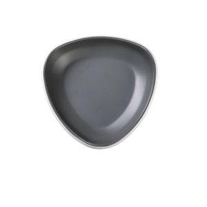Yanco China Discover Grey Melamine 14oz 7in x 7in Triangular Bowl- 1dz - DI-6207 