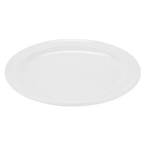 GET Supermel White Melamine 8in dia. Lunch Plate - 2dz - DP-508-W 