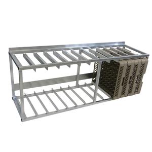 Channel Manufacturing DRH-13WM 61.5" x 18" Aluminum Wall Mount Dish Rack Holder