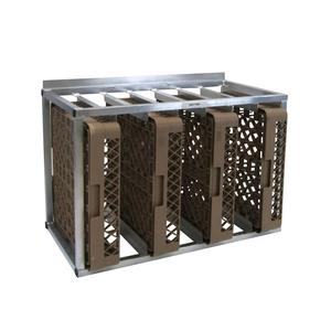 Channel Manufacturing DRH-7WM 33.5" x 18" Aluminum Wall Mount Dish Rack Holder