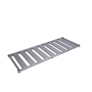 Channel Manufacturing EC2460 60in x 24in Aluminum E-Channel Shelf with 2 Cross Supports 