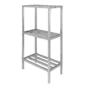 Channel Manufacturing ED2048-3 48"x 20" Welded Aluminum Dunnage Shelving Unit w/ 26"Spacing