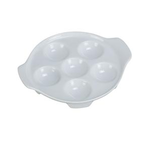 Yanco China Accessories White Porcelain 8.5" dia. Escargot Dish - 2 Doz - ESC-8