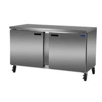 Fogel 59" Three-Section Refrigerated Worktop With Hinged Doors - FST-59-E
