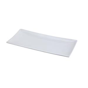 Yanco China Fuji Bone White Porcelain 11.5in x 5.5in Rectangular Plate - FU-212 