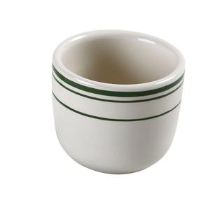 Yanco China Green Band American White Ceramic 4.5oz Chinese Tea Cup - GB-45 