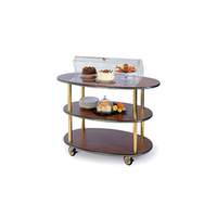 Lakeside 23"Dx44"Wx44-1/4"H Rounded Oval Dome Display Dessert Cart - 36303 