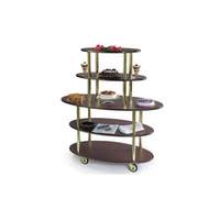 Lakeside 24"Dx50"Wx57"H Rounded Oval Dessert Cart - 37212 
